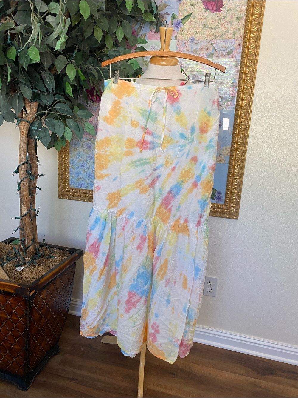Young Fabulous & Broke Pastel Tie-Dye Maxi Skirt